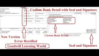 Tally TDL for Seal and Signature with Custom Bank Details (Error Rectified )Tally Add on Download