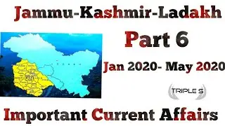 Part 6 : Jan2020-May2020 Jammu-Kashmir-Ladakh Important Current Affairs || JKSSB Accounts Assistant