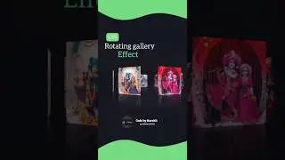 Rotating gallery animation using HTML CSS ✨ A Dynamic rotating animation💕