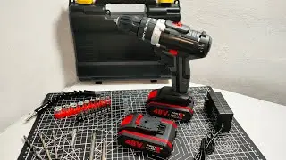 UNBOXING MY NEW CORDLESS DRILL  | with Impact Electric Hammer Cordless Drill