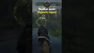 Первый полет на метле Hogwarts Legacy 🔥
