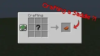 How to craft a SADDLE in Minecraft
