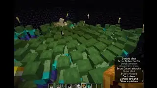 100 Zombie's vs Iron a Golem