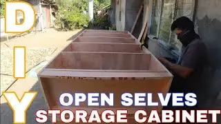 OPEN SHELVES STORAGE CABINET