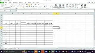 CARA MENGABUNGKAN KOLOM MERGE & CENTER DI EXCEL