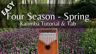 【Easy】Four Seasons - Spring - Vivaldi | Kalimba Tutorial & Tab