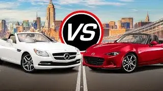 2016 Mercedes-Benz SLK300 vs Mazda MX-5 Miata - Spec Comparison!