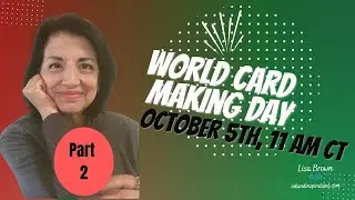 World Card Making Day Part 2 - Fun Fold Out with Patterned Paper