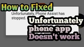 How to Fixed Unfortunately phone app Doesn't work | Phone problem Solve | HackerBd Android Tutorial