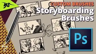 Storyboarding Brushes - Free PS Brushes to help you storyboard!