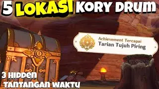 Guide Puzzle Kory Drum & 3 Hidden Tantangan Waktu - Achievement Tarian Tujuh Piring | Genshin 3.6