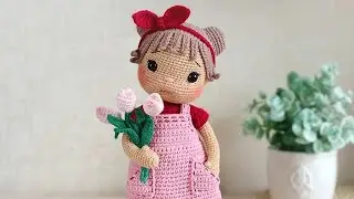 Урок по вязанию тюльпанов для куклы💐💐💐