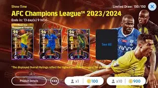 eFootball Mobile 2024 - AFC Champions League  2023/24 - Cristiano Ronaldo 🔥- AFC Challenge Event