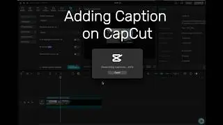 How to add CapCut caption