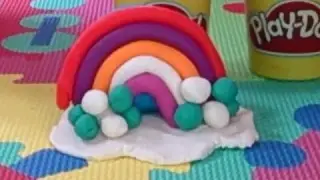 Learn making Play Doh Beautiful rainbow How to do it easy colorful