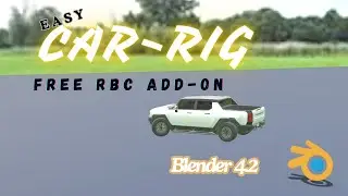 RBC Addon Free | Free Car Rig in Blender | Free Blender Addon Tutorial| Animate Car in Blender