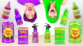 ЕДИМ ПРОДУКТЫ ОДНОГО ЦВЕТА 24 ЧАСА! РОЗОВЫЙ, ГОЛУБОЙ, ЖЕЛТЫЙ ИЛИ КРАСНЫЙ ОТ 123 GO! CHALLENGE