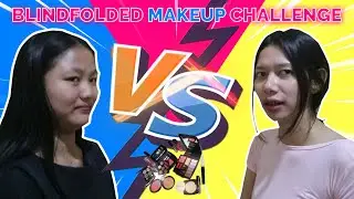MAKEUPIN TEMAN SAMPE JADI SADAKO ! | BLINDFOLDED MAKEUP CHALLENGE