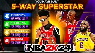 *NEW* BEST GUARD BUILD IS THE BEST BUILD IN NBA 2K24! GAMEBREAKING BEST BUILD IN NBA 2K24!