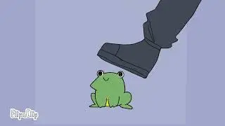 Stepped on a frog meme