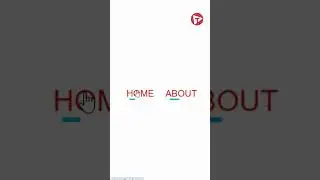 How To Create Menu WIth Hover Effect Using HTML and CSS | Tutorial