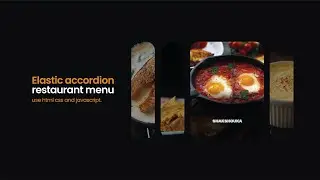 How to Make an Elastic Accordion Restaurant Menu List with HTML CSS & Javascript Tutorial