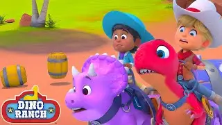 ¡Barriles fuera de control! | Dino Ranch Español