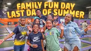 LAST DAY OF SUMMER.... WE TOOK THE KIDS TO THE BEST TRAMPOLINE PARK EVER