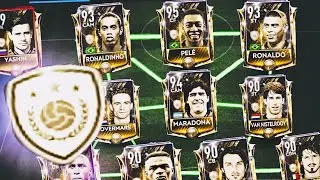 FULL ICONS TEAM AND GAMEPLAY IN FIFA MOBILE 19! Pele, Ronaldo,Maradonna, Ronaldinho ,icons packs