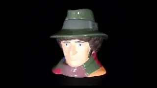 Doctor Who / Dr Who BBC 4th Doctor Tom Baker 3D shaped ceramic Toby Jug / Mug