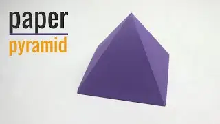How to Make Paper Pyramid - Origami Pyramid easy