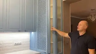 Кухня в современном стиле , насыщенный нежный цвет.