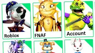 MAKING SECURITY BREACH a ROBLOX ACCOUNT (FNAF, Moondrop, Sundrop, Glamrock Freddy, Montgomery Gator)
