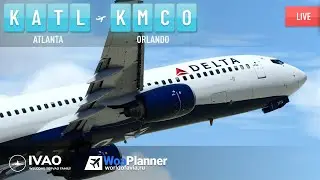 ✈ IVAO / XP12 / KATL (Atlanta) - KMCO (Orlando)  / World  of Avia planner