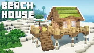Minecraft - Beach House Tutorial (How to Build)