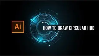 How to draw circular HUD. Adobe Illustrator background