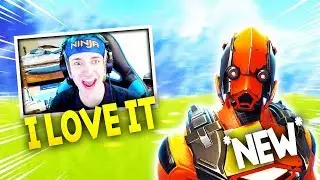 NINJA & MYTH REACTS TO THE NEW VERTEX SKIN - Fortnite Battle Royale WTF & Funny Moments