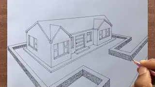 How to Draw a House in 2 Point Point Perspective