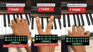 7 Years✨ - Lukas Graham | Piano Tutorial 🎹 #shorts