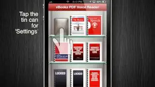 How to use 'Settings' with vBookz PDF Voice Reader