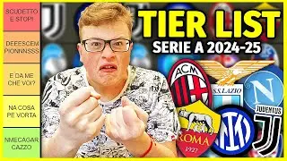 TIER LIST con le SQUADRE di SERIE A 2024-25 - SICKWOLF