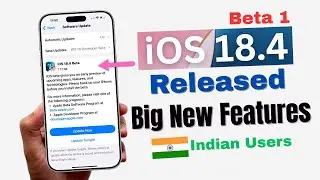 iOS 18.4 Beta 1 Released - Big New Features | How to Use iOS 18.4 Beta 1 in India English [in Hindi]