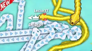 Golden Snake Vs Top 01 Snake - Snake.io 🐍