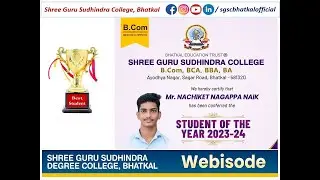 Student of the Year | BCom | 2024 | Mr NACHIKET N NAIK