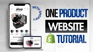 ONE PRODUCT SHOPIFY Website Tutorial | Step By Step 2026