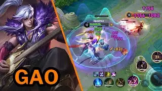 GAO BUILD AND GUIDE BEST TOP 1 TIER GAMEPLAY｜Honor of Kings