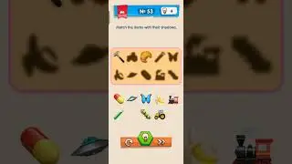 IQ Boost Level 53 Match the items with their shadows