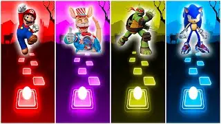 Super mario bros, Kandyland, Teenage Mutant Ninja Turtles, Sonic Prime | Tiles Hop EDM Rush