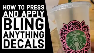 How to a Press and Apply Bling Anything Material with Glitter HTV?  | 