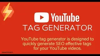 Youtube Tag Generator and optimizer -Free tage- Rapidtags| Tech Video | @Qaiser Info Tech